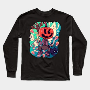 Rubber Hose Halloween Long Sleeve T-Shirt